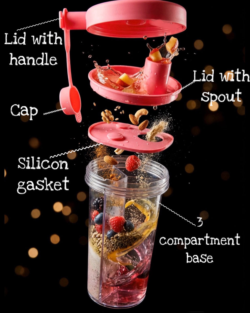 InfinityCup 3 compartment cup